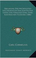 Erklarung Der Wichtigsten Erscheinungen Der Elektricitat Unter Der Voraussetzung Eines Elektrischen Fluidums (1846)
