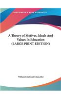 A Theory of Motives, Ideals and Values in Education