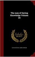 sum of Saving Knowledge Volume 24