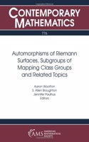 Automorphisms of Riemann Surfaces, Subgroups of Mapping Class Groups and Related Topics