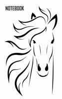 Notebook: Equestrian Gift for Horse Lover Journal Notebook Diary to write in with Dot Grid Pages for Bullet Journal Method