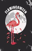 Flamingoween: Blank Lined Journal Notebook for Flamingo Lovers Halloween gift - Scary Zombie bird