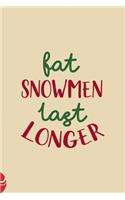 Fat Snowmen Last Longer