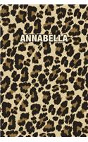 Annabella: Personalized Notebook - Leopard Print Notebook (Animal Pattern). Blank College Ruled (Lined) Journal for Notes, Journaling, Diary Writing. Wildlife 