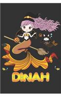 Dinah: Dinah Halloween Beautiful Mermaid Witch Want To Create An Emotional Moment For Dinah?, Show Dinah You Care With This Personal Custom Gift With Dinah