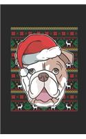 Ugly Christmas - Bulldog: Dotted Bullet Grid Notebook / Journal (6 X 9) - Christmas Gift for Kids, Teens, Mom And Dad