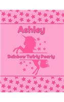 Ashley Rainbow Twirly Pearly: Personalized Draw & Write Book with Her Unicorn Name - Word/Vocabulary List Included for Story Writing