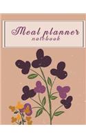 Meal planner notebook: Weekly Meal Planner and Grocery List, Food Planners, Family Meal Planning Notebook 120 Pages Large 8.5" x 11"