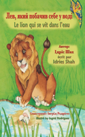 lion qui se vit dans l'eau / Лев, який побачив себе у воді