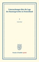 Untersuchungen Uber Die Lage Des Hausiergewerbes in Deutschland