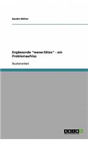 Ergänzende "wenn-Sätze" - ein Problemaufriss