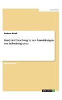 Stand der Forschung zu den Auswirkungen von Selbstkongruenz