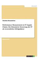 Performance Measurement in IT Supply Chains. Die fokussierte Steuerung der IT als wesentlicher Erfolgsfaktor
