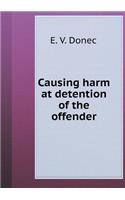 Causing harm at detention of the offender