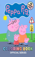 Peppa Pig Coloring Book Vol2: Interesting Coloring Book With 40 Images For Kids of all ages with your Favorite "Peppa Pig" Characters.