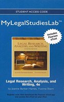 NEW MyLab Legal Studies Virtual Law Office Experience with Pearson eText -- Access Card -- for Legal Research, Analysis, and Writing