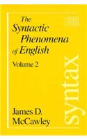 The Syntactic Phenomena of English