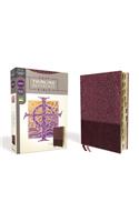 NRSV, Thinline Reference Bible, Leathersoft, Burgundy, Thumb Indexed, Comfort Print