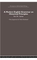 Modern English Grammar on Historical Principles