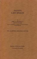 Faust's Last Speech