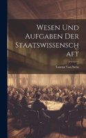 Wesen Und Aufgaben Der Staatswissenschaft