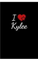 I love Kylee: Notebook / Journal / Diary - 6 x 9 inches (15,24 x 22,86 cm), 150 pages. For everyone who's in love with Kylee.