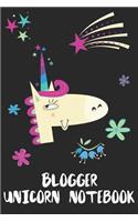 Blogger Unicorn Notebook