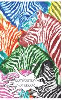 Composition Notebook: Great Zebra Notebook/Journal for Kids or Animal Lovers to Writing (6x9 Inch.) College Ruled Lined Paper 120 Blank Pages for Children (Abstract&Color