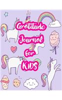 Gratitude Journal for Kids: 5-Minute Daily Diary of Positivity with Cute Unicorn Matte Cover Design Notebook Prompts to Write In Per Day - Perfect Gift for Girls, Boys, Teens, 