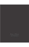 Lesson Planner 2019-2020: Teacher's School Year Planner - Academic Year August to July - Weekly & Monthly Planning Lists - Stylish Grey Cover