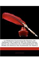 La Noblesse Flamande De France