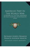 America's Part in the World War