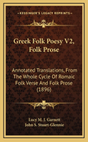 Greek Folk Poesy V2, Folk Prose