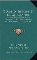 Cours D'Histoire Et De Geographie
