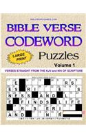 Bible Verse Codeword Puzzles Vol.1