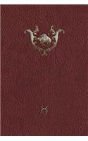 Monogram Taurus Notebook: Blank Diary Journal Log Notebook