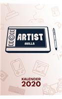 Kalender 2020: A5 Game Design Terminplaner für Grafiker mit DATUM - 52 Kalenderwochen für Termine & To-Do Listen - 2D Artist Terminkalender Grafiktablet Jahreskale