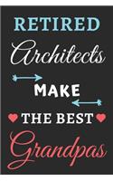 Retired Architects Make The Best Grandpas: lined notebook, Retired Architect Gift