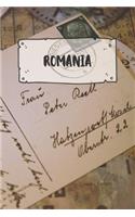 Romania: Ruled Travel Diary Notebook or Journey Journal - Lined Trip Pocketbook for Men and Women with Lines