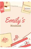 Emily First Name Emily Notebook: Lined Notebook / Journal Gift, 120 Pages, 6x9, Soft Cover, Matte Finish