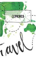 Comoros: Ruled Travel Diary Notebook or Journey Journal - Lined Trip Pocketbook for Men and Women with Lines