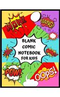 Blank Comic Notebook For Kids