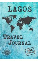 Lagos Travel Journal: Notebook 120 Pages 6x9 Inches - City Trip Vacation Planner Travel Diary Farewell Gift Holiday Planner