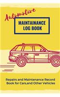 Automotive Maintenance Log Book