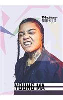 Notebook: Young Ma Notebook Medium College Ruled Notebook 130 Page Lined 7 X 10 in (17.78 X 25.4 CM)