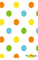 Notes & Thought: Journal - Notebook - Diary - Planner - Sketching -With a Stunning Glossy Spotty Designer Cover - 100 Half Ruled Pages - 6x9 Inches