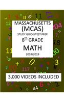 8th Grade MASSACHUSETTS MCAS, 2019 MATH, Test Prep