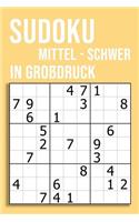 SUDOKU mittel - schwer in Großdruck