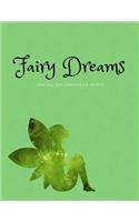 Dream Journal for Kids: Green Fairy Cover, 8.5x11 Inch 132 Page Dream Workbook with Space to Draw