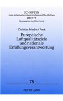 Europaeische Luftqualitaetsziele Und Nationale Erfuellungsverantwortung